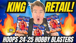 THE BEST $30 DOLLARS YOU WILL EVER SPEND! These Boxes are INSANE - NBA Hoops 24-25 Hobby Blasters x4