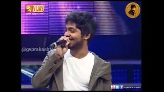 G V Prakash Sings for Saindhavi || G V Prakash Stage Performance