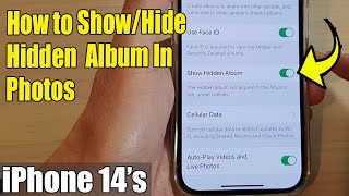 iPhone 14's/14 Pro Max: How to Show/Hide Hidden  Album In Photos
