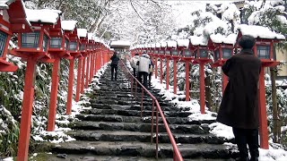 京都貴船神社  雪貴船 貴船神社雪景 貴船神社下雪  京都近郊景點貴船神社 水占卜 貴船神社水占卜  叡山電鐵雪貴船 叡山電鐵貴船神社 叡山電鐵 京都戀愛神社 戀愛神社