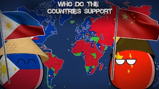 WHO DO THE COUNTRIES SUPPORT? Philippines or China?  Alternative Mapping P45