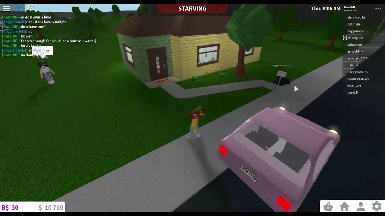 Giving People 4800 Dollars! ( Roblox Bloxburg) - YouTube