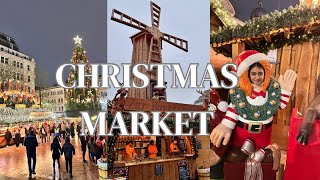 German Market in England on Christmas Time for 2 months. Food, Entertainment, Beautiful Decoration.