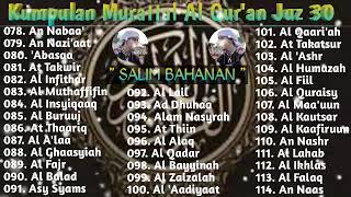Murattal Al Qur'an Juz 30 || Salim Bahanan | Merdu