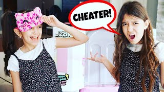 Twin Telepathy Challenge! EVELYN CHEATED! Making Popsicles with I Dig Monsters | Emily and Evelyn