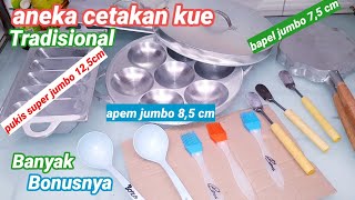 unboxing aneka cetakan kue tradisional