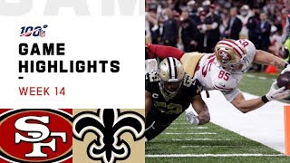 49ers vs. Saints Week 14 Highlights | NFL 2019