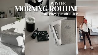 6AM *PRODUCTIVE* & *REALISTIC* winter morning routine | vlog style