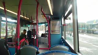 Video inside a translink metro bus on route 1c to city centre