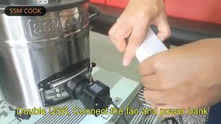 How to use the fan on SSM fan stove