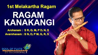 Ragam Kanakangi | How to play Kanakangi ragam in Flute | Soul Of Flute By Rajagopal