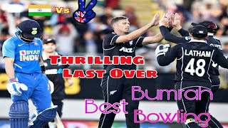 India Vs New Zealand Thrilling Last Over | 19 Runs Needed in 6 Balls | Dhoni Best Keeping