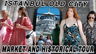 ISTANBUL CITY CENTER WALKING TOUR ÇEMBERLITAŞ ,SULTANAHMET 4K|60FPS