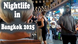 4K Walking Video Bangkok Thailand Khao San road 2025 | Nightlife in Bangkok 2025