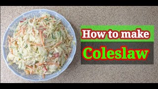 HOW TO MAKE COLESLAW  | EASY HOME MADE #COLESLAWRECIPE | HARUN'S COOKING SHOW