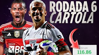 DICAS RODADA #6 CARTOLA FC 2024 | melhor time para +100 pontos