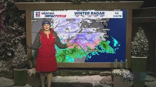 Winter Weather Update | WFMY News 2's Claire Fry talks snow, traffic as winter storm hits Triad (7 p