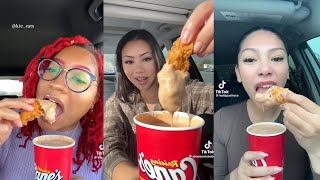 1 Hour⚡️RAISING CANE’s ASMR Mukbang🤤🍗| TIKTOK Compilation | PART-18