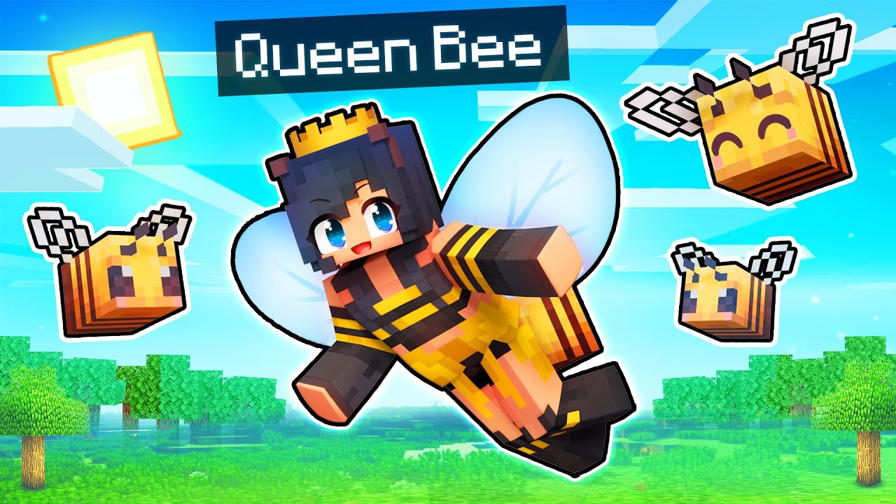 Playing Minecraft As The QUEEN BEE! - YouTube