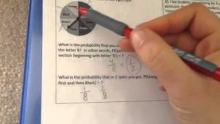 Probability test correction guide #9-10