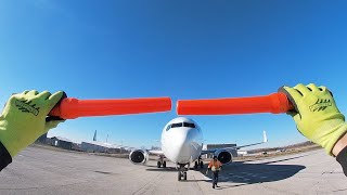 POV Marshalling Canadian North 737-300 at London International Airport | YXU