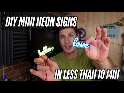 How To Make A Mini Neon Style Sign With 3d Printing Tutorial Diy