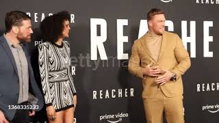Alan Ritchson Willa Fitzgerald, Malcolm Goodwin  attend the premiere of Amazon Prime's "Reacher"