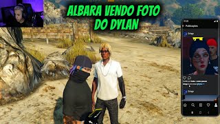 ALBARA VENDO FOTO  DO DYLAN