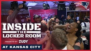 Inside the Locker Room: Patriots celebrate winning AFC Championship