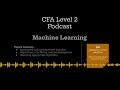 2025 cfa level 2 podcast quantitative methods machine learning