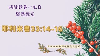 待降節第一主日-默想經文三20211126