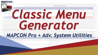 Classic Menu Generator -MAPCON CMMS