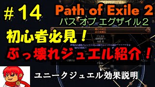 【PoE2】#14 初心者必見！ぶっ壊れジュエルの紹介【ユニークジュエル】