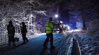 Mand dræbt i glatføreuheld på Skamstrupvej ved Skamstrup - 031223