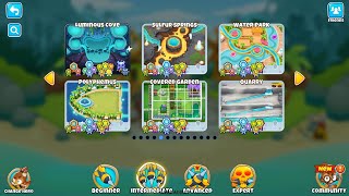 Bloons Tower Defense 6 | Luminous Cove | All Modes | No Lives Lost | Black Border