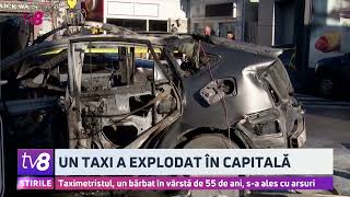 Taximetristul, un bărbat în vârstă de 55 de ani, s-a ales cu arsuri