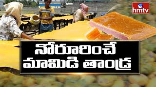 నోరూరించే మామిడి తాండ్ర | Special Focus On East Godavari Mamidi Tandra | hmtv News