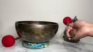 Largest Size Singing Bowl - Best Tibetan Sound Healing Bowl for Meditation \u0026 Chakra Balancing