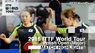 2016 Polish Open Highlights: Jeon Jihee/Yang Haeun vs Li Jie/Li Qian (Final)