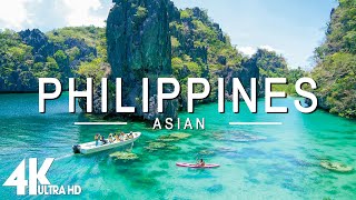 FLYING OVER PHILIPPINES (4K UHD) - Relaxing Music Along With Beautiful Nature s