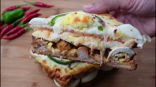 Chicken Egg Sandwich #villagefoodszee#shorts