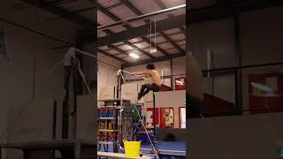 crazy triple connection #shorts #gymnastics #flips #highbar #crazy #muscle #fitness #motivation