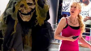 The Grim Reaper Scares People - HALLOWEEN PRANK | Jack Vale