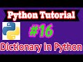 Python Tutorial in Hindi #16: Using dictionary in Python
