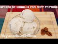 Riquisimo Helado de Vainilla con Nuez Tostada! Receta Casera y sin Maquina