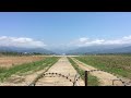 airzena georgian airways landing at batumi international airport 26.06.2016