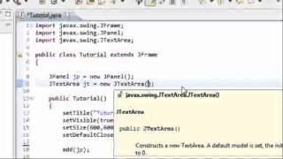 JAVA Programming Tutorial Text Area JTextArea