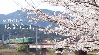 【鉄道PV】草津線113系 はなたば