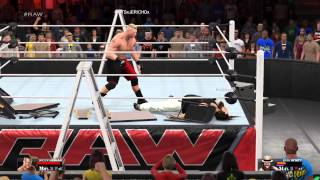 WWE 2K15 RIW Intercontinental Championship Match: Brock Lesnar vs Bray Wyatt