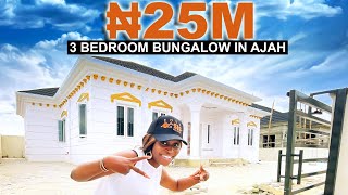 Inside a ₦25 Million ($50 Thousand) Most Affordable Royal Style 3 Bedroom Bungalow +  BQ In Ajah